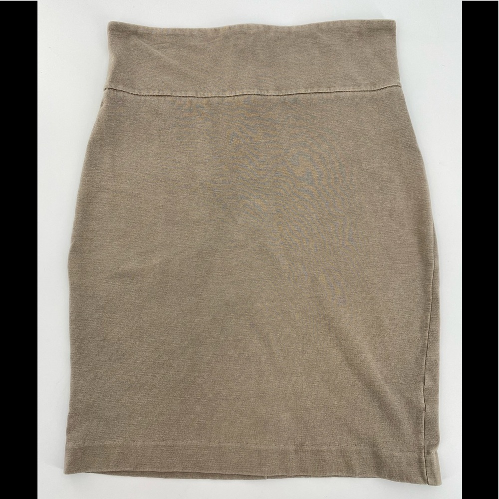 STANDARD JAMES PERSE Size 3 (Large) Cotton Tencel Pencil Skirt Made In USA